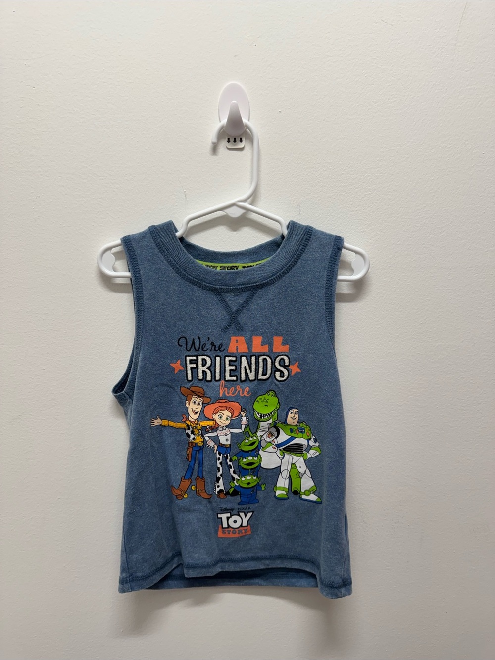 Toy Story Blue Kids Tank Top - "We're All Friends"